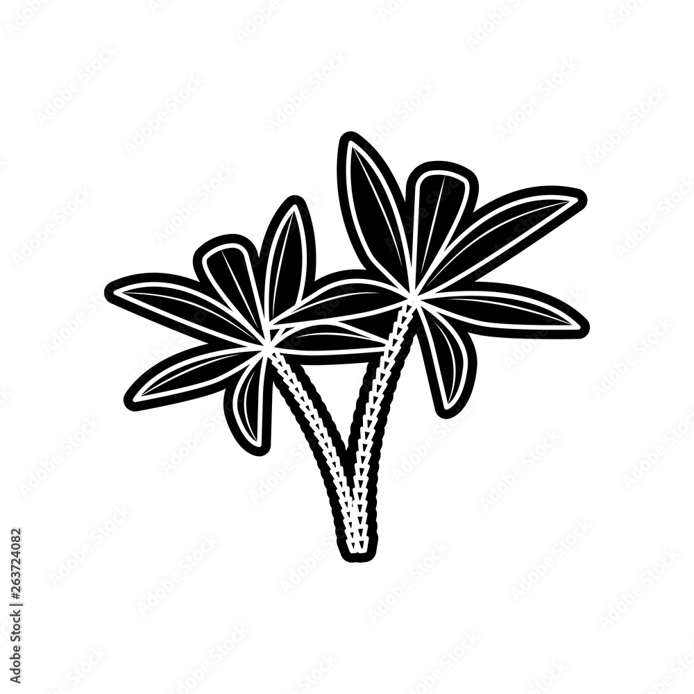 Poster palm trees icon. element of arabian for mobile concept and web apps icon. glyph, flat icon for websi