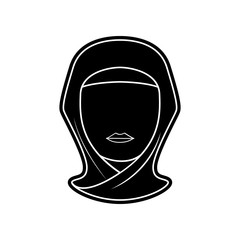 Avatar of an Arab woman icon. Element of Arabian for mobile concept and web apps icon. Glyph, flat icon for website design and development, app development