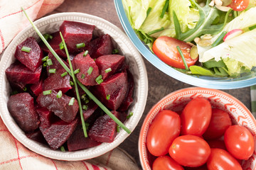 small bowl of delicious beetroot salad