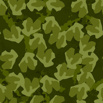 Forest camouflage of various shades of green colors