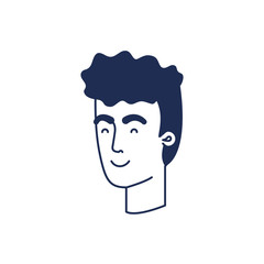 head of man avatar character