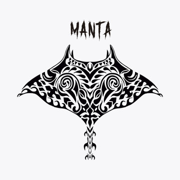 Arraia Jamanta tattoo Maori