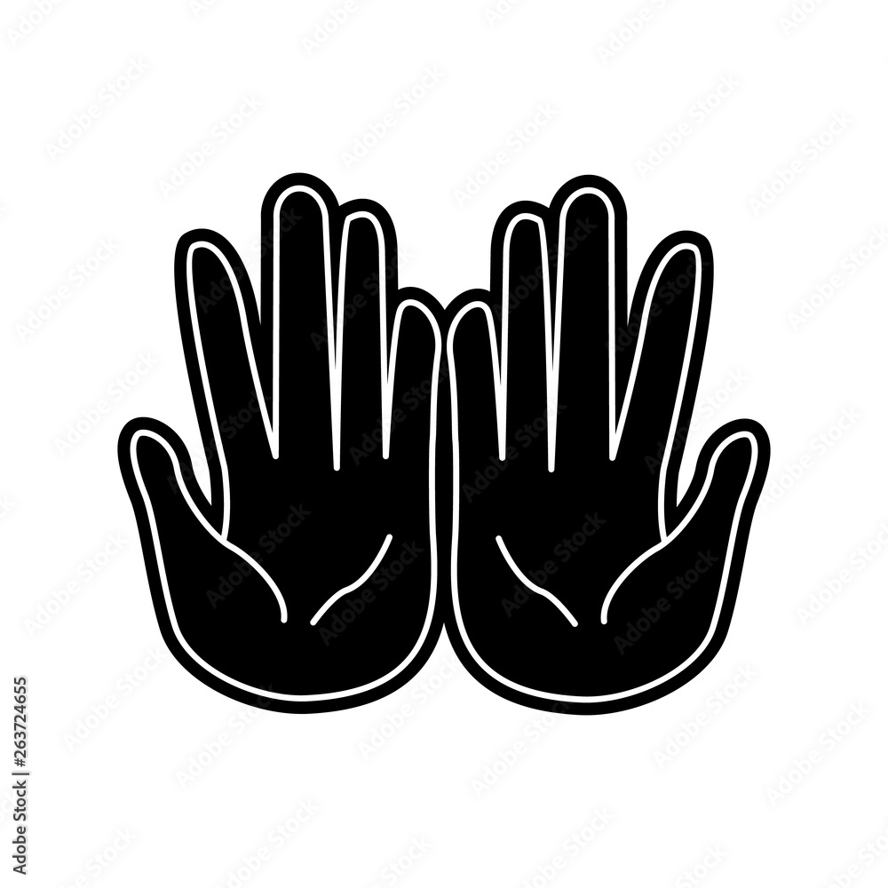 Aufkleber pleading hands icon. element of arabian for mobile concept and web apps icon. glyph, flat icon for w