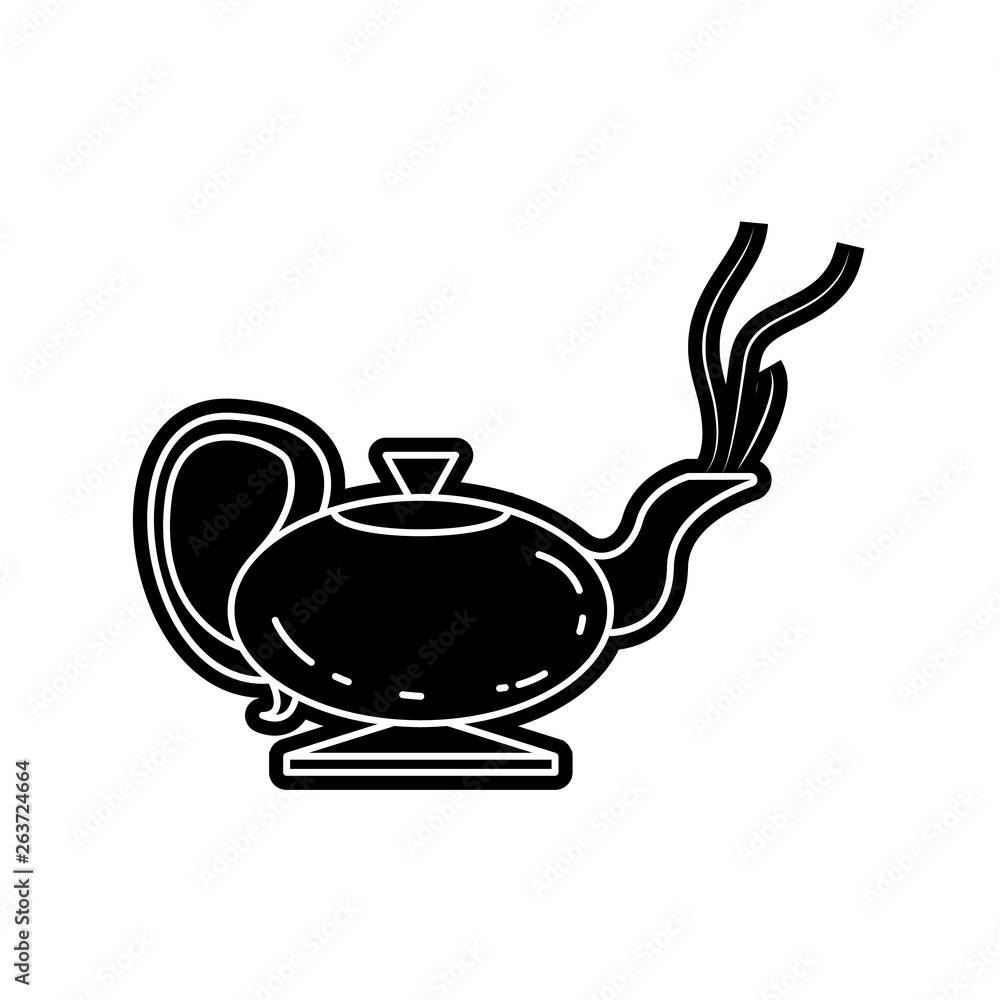 Aufkleber kettle icon. element of arabian for mobile concept and web apps icon. glyph, flat icon for website d