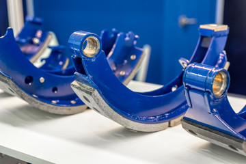 Brake pads for car wheels.
