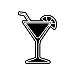 cocktail icon. Element of Casino for mobile concept and web apps icon. Glyph, flat icon for website design and development, app development