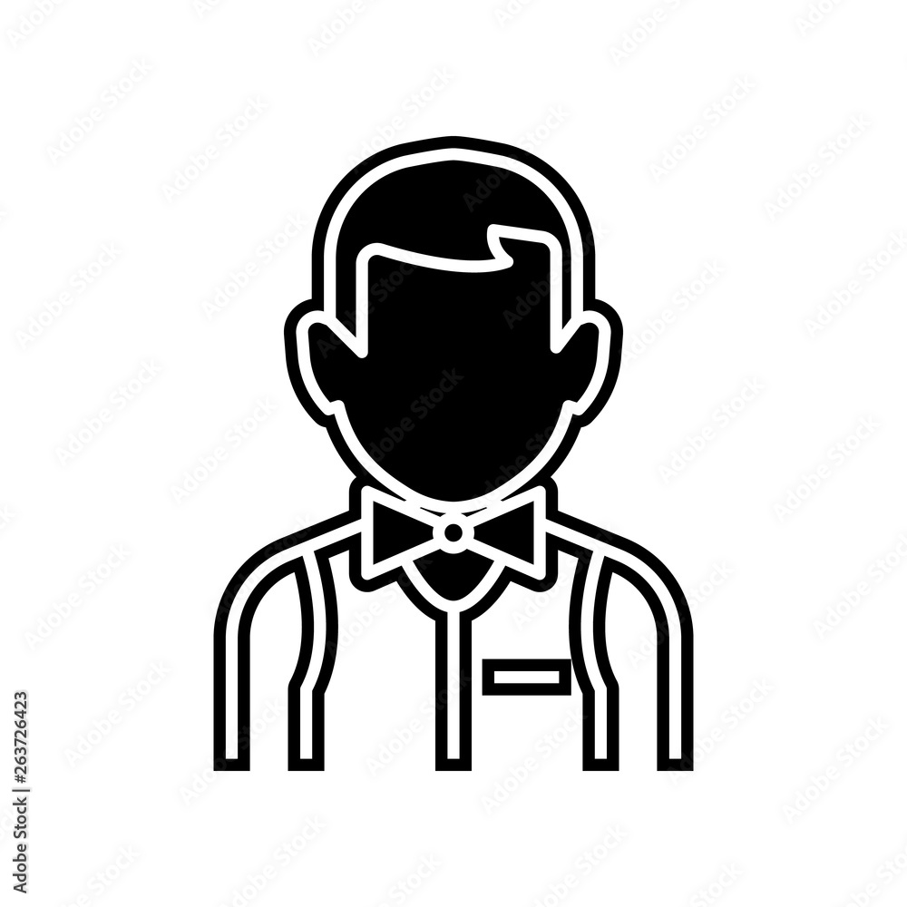 Poster croupier icon. element of casino for mobile concept and web apps icon. glyph, flat icon for website 