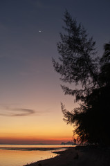 Fototapeta na wymiar Thailand sunset Ko Phangan
