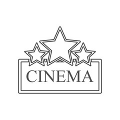 cinema sign icon. Set of cinema  element icons. Premium quality graphic design. Signs and symbols collection icon for websites, web design, mobile app on white background