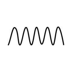 Wavy line sign.