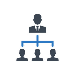 Business hierarchy structure icon