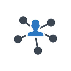 Business connectivity icon