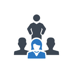 Business leadership icon