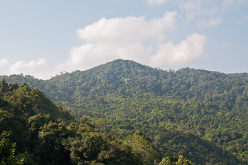 view of mountains Thailand Ko Phangan