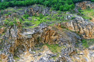 Mountain range in summer
