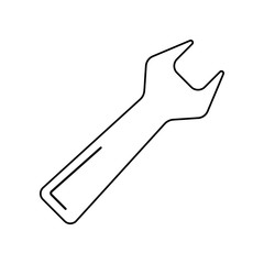wrench icon. Element of Constraction tools for mobile concept and web apps icon. Outline, thin line icon for website design and development, app development