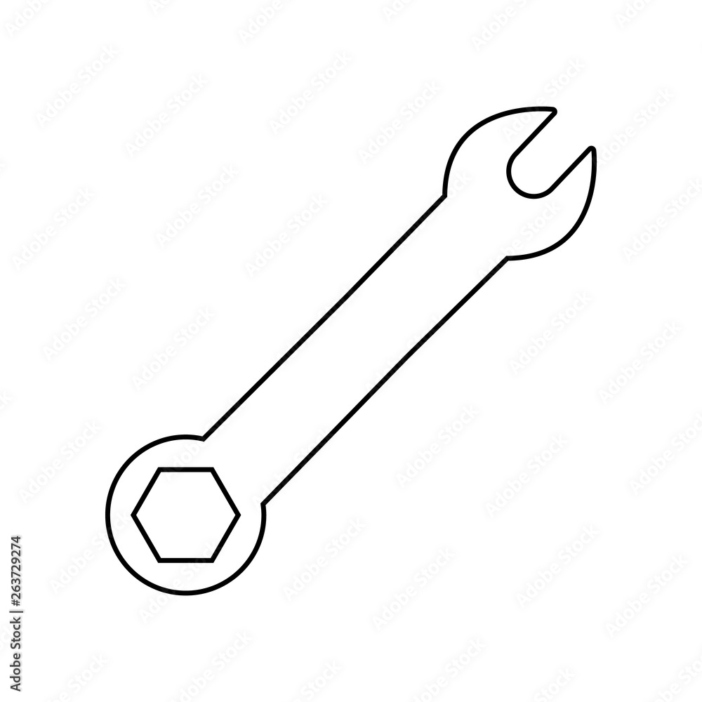 Poster spanner icon. element of constraction tools for mobile concept and web apps icon. outline, thin line