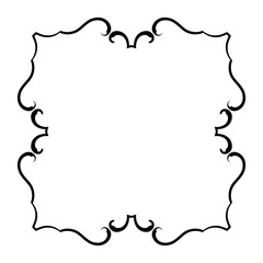 Obraz premium Decorative vector frame element.