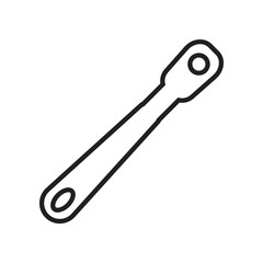 spanner icon. Element of Constraction tools for mobile concept and web apps icon. Outline, thin line icon for website design and development, app development
