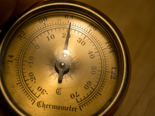 old fashioned needle thermometer