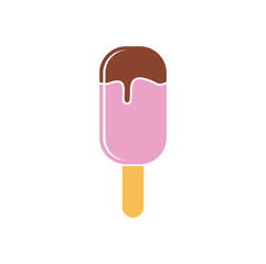 Ice cream icon on background for graphic and web design. Simple vector sign. Internet concept symbol for website button or mobile app.