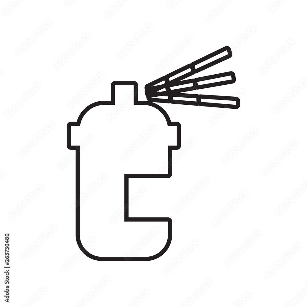 Poster paint spray icon. element of constraction tools for mobile concept and web apps icon. outline, thin 