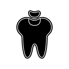 Dental fillings icon. Element of Dantist for mobile concept and web apps icon. Glyph, flat icon for website design and development, app development