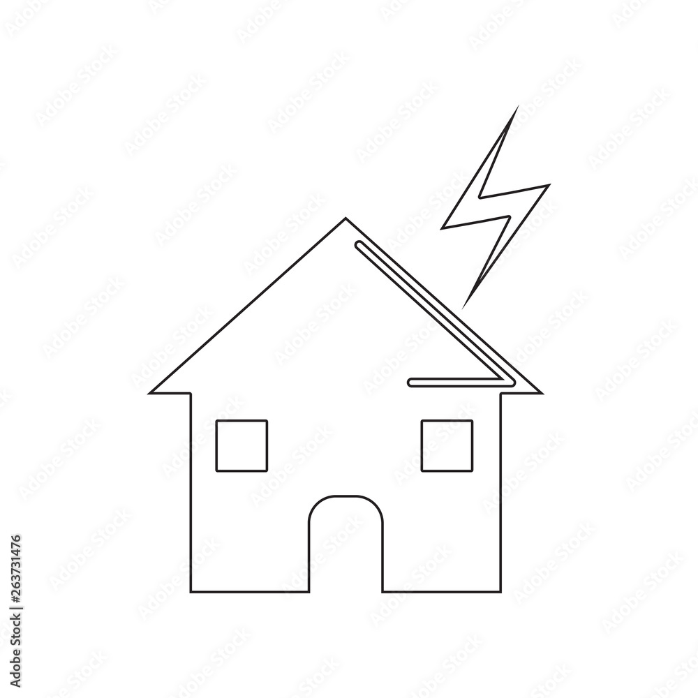 Poster flood icon. element of desister for mobile concept and web apps icon. outline, thin line icon for we