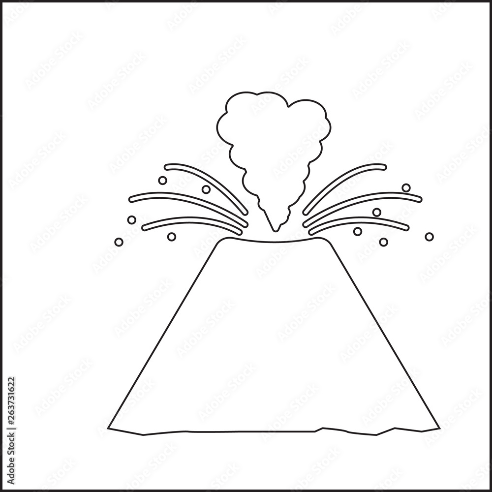 Poster meteorite icon. element of desister for mobile concept and web apps icon. outline, thin line icon fo