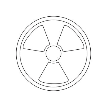 radiation symbol icon. Element of Desister for mobile concept and web apps icon. Outline, thin line icon for website design and development, app development