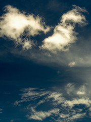 A very particular cloud formation over the sky in Bogota, Colombia.