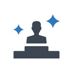Business winner icon