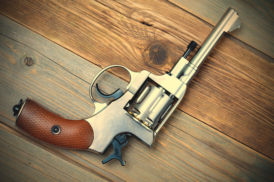 Vintage revolver nagant