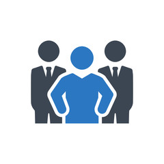 Business expert team icon