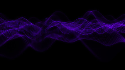 Fototapeta premium Music abstract background. Equalizer for music, showing sound waves with musical waves, background equalizer. 3d rendering.