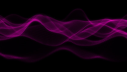 Music abstract background. Equalizer for music, showing sound waves with musical waves, background equalizer. 3d rendering.