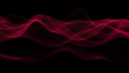 Music abstract background. Equalizer for music, showing sound waves with musical waves, background equalizer. 3d rendering.