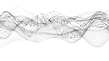 Music abstract background. Equalizer for music, showing sound waves with musical waves, background equalizer. 3d rendering.