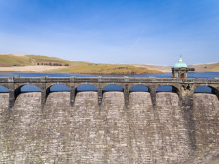Craig Goch Dam, Elan Valley, Powys, Mid Wales, UK Spring 2019
