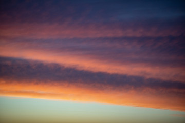 Fototapeta na wymiar clouds sunset view background texture