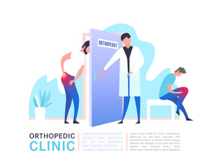 Orthopedic clinic illustration