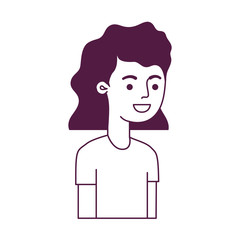 young woman avatar character