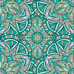 Mandala vintage design for printing. Tribal ornament.