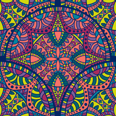 Mandala vintage design for printing. Tribal ornament.