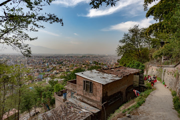 On the way up to the Kopan Monastery