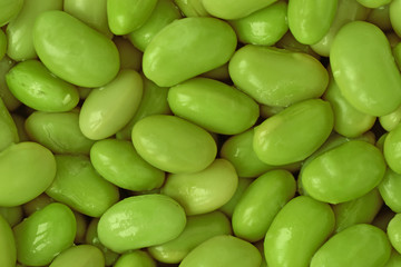 Edamame soy beans background - Texture close-up