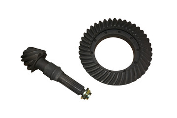 gear ring and pinion, differential, Isolated on white background