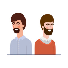 Fototapeta premium young men avatar character