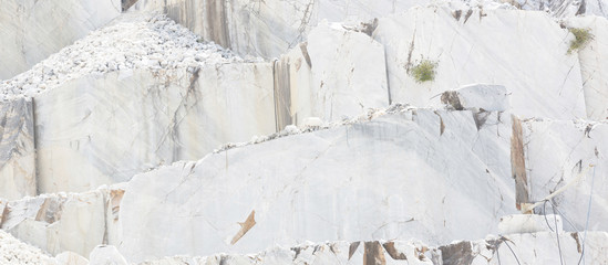 Carrara marble mine in Italy