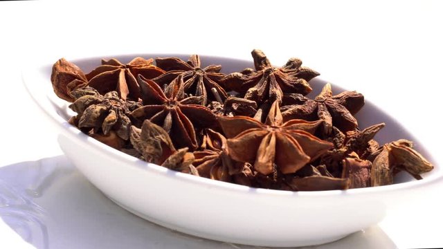 Spices. Various Indian. Spice and herbs rotate. Assortment of Seasonings, condiments. Cooking ingredients, flavor. 4K video Beautiful view